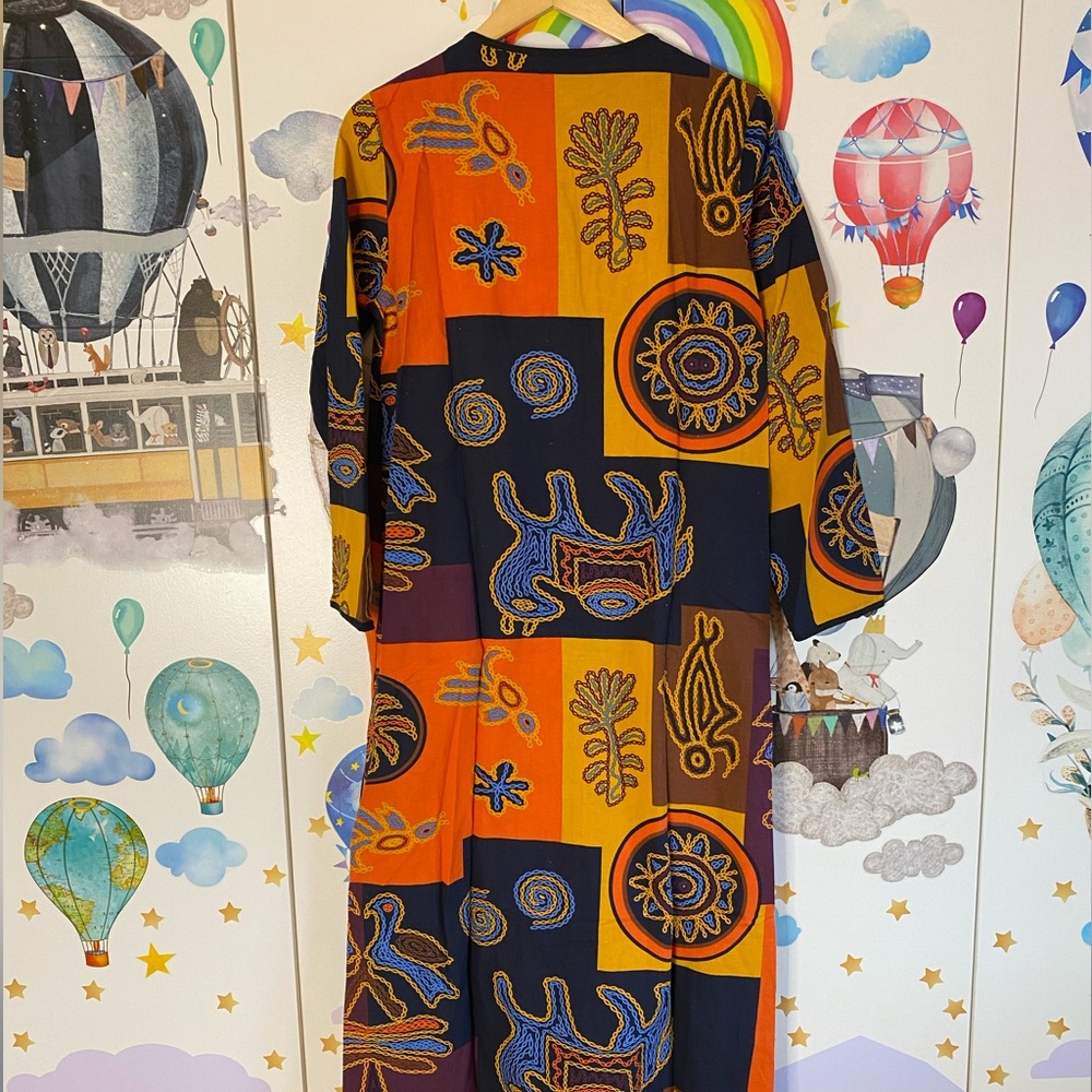 Vintage Inspired Long Patchwork Jacket Small - image 5